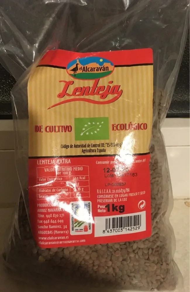 Lenteja Pardina 1KG. Alcaravan