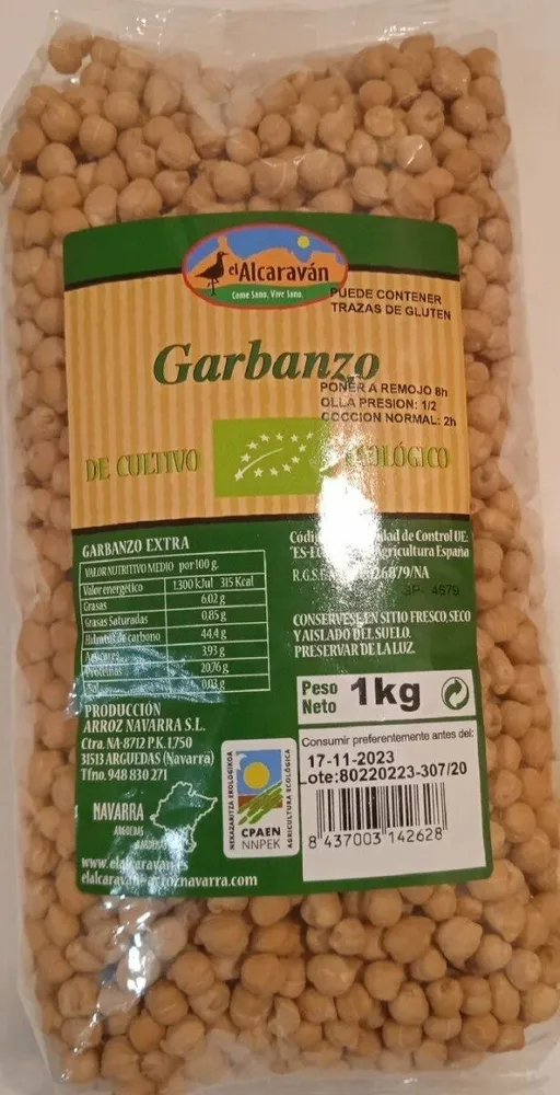 Garbanzos ecológico