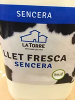 Llet fresca sencera