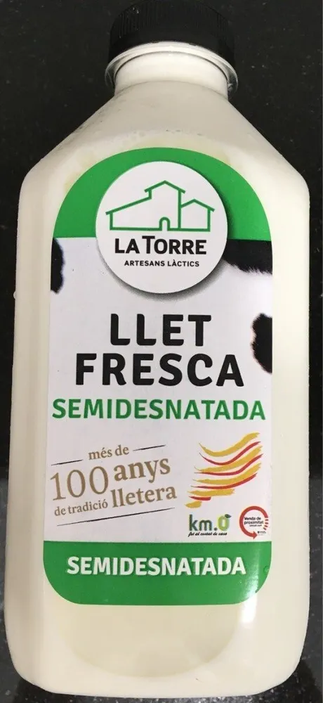 Llet fresca semidesnatada