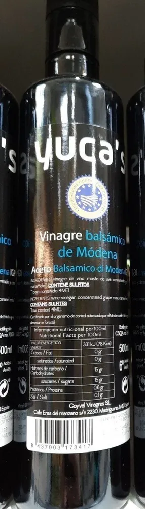 Vinagre balsámico de modena