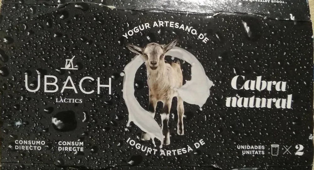 Yogur artesano de cabra natural