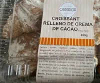 Croissant relleno de crema de cacao