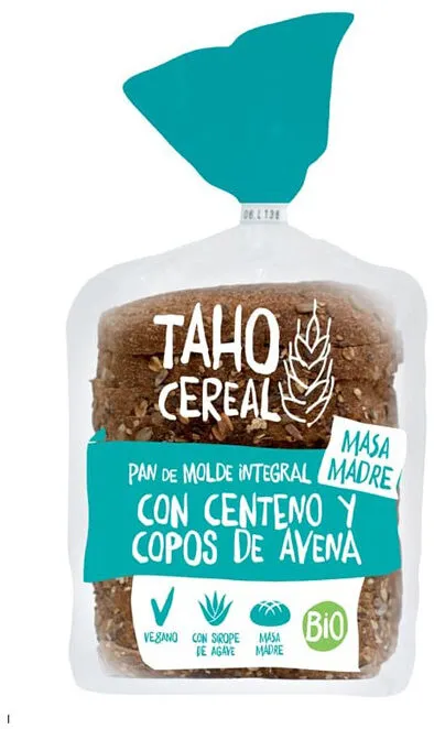 Pan de molde integral centeno y avena