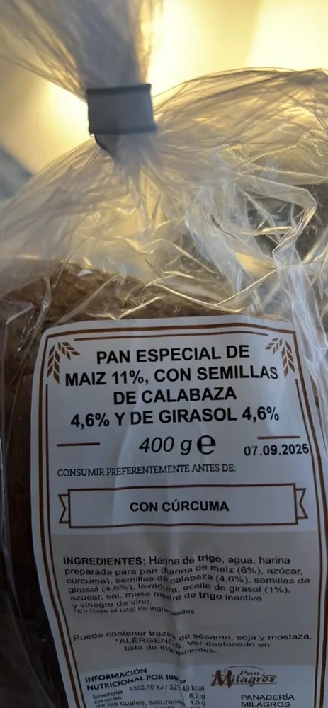 Hogaza maíz 11%