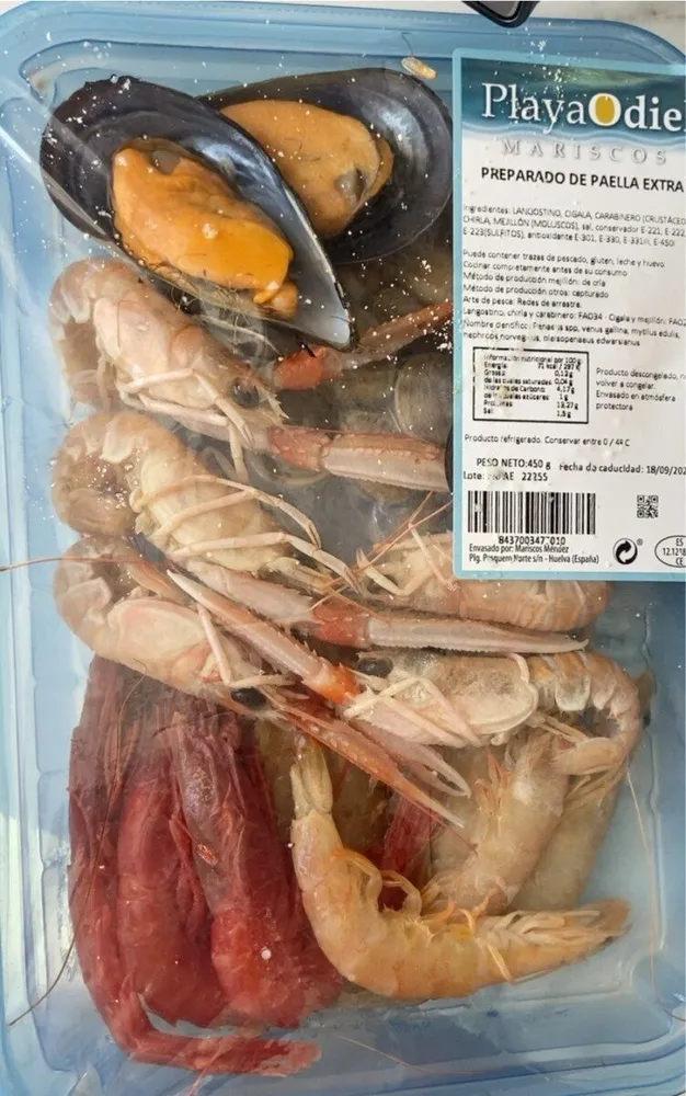 preparado de paella