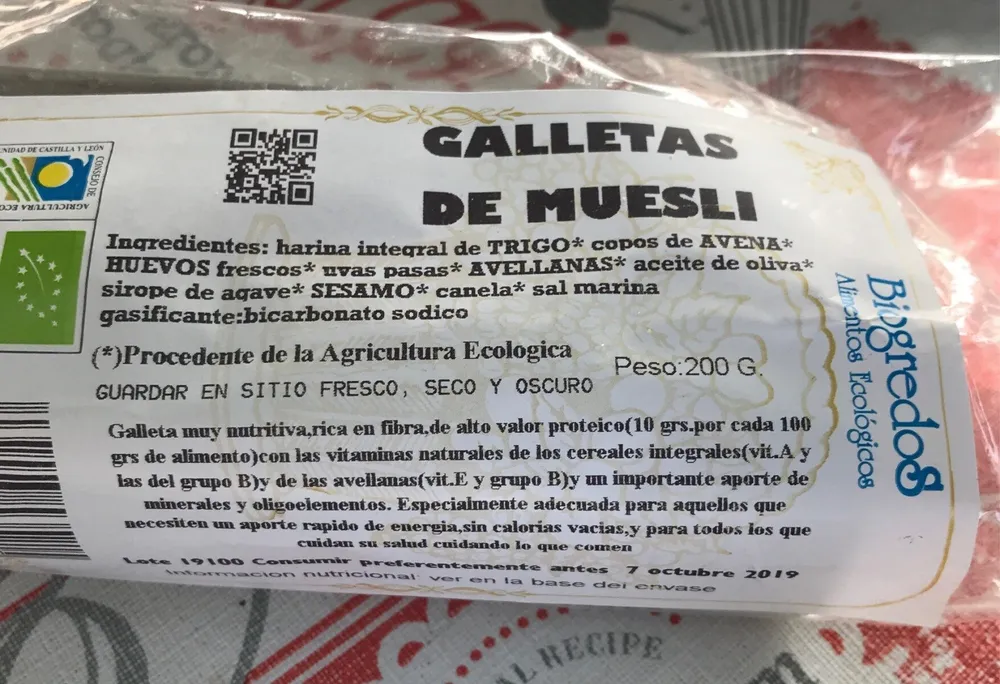 Galletas de muesli