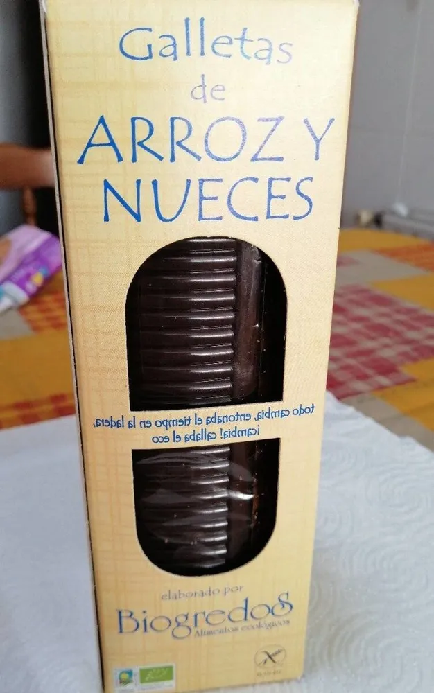 Galletas de arroz y nueces