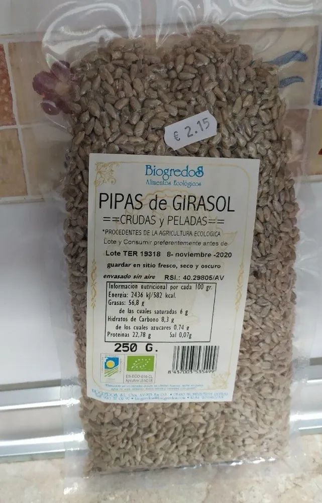 Pipas de girasol