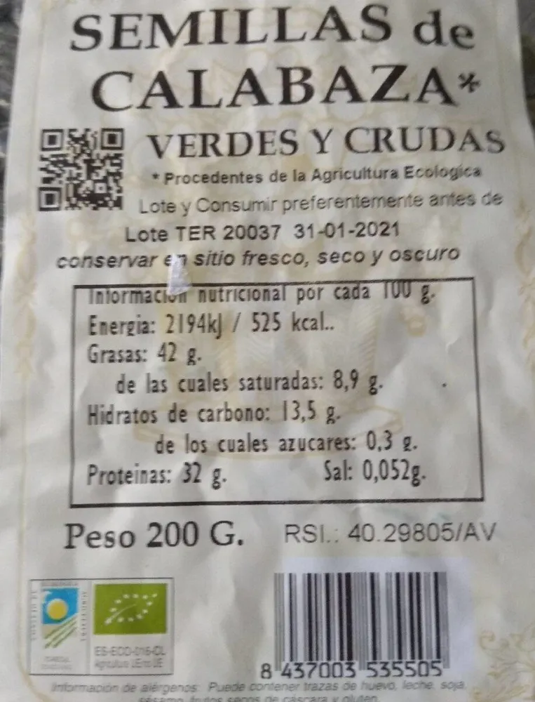 Semillas de calabaza