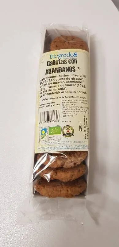 Galletas con arándanos