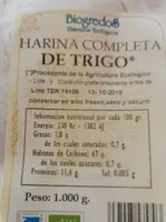 Harina completa de trigo