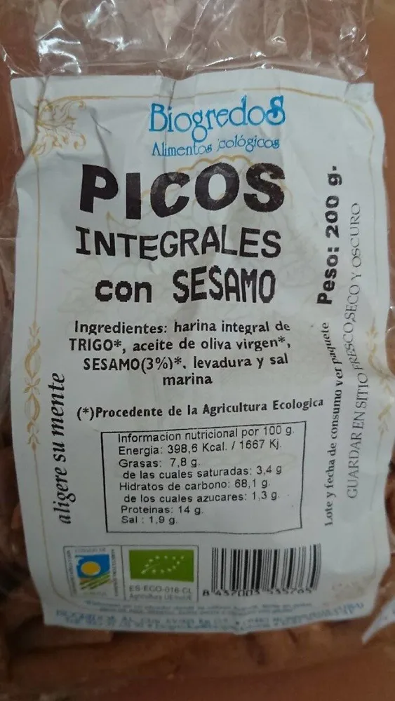 Picos integrales con sésamo