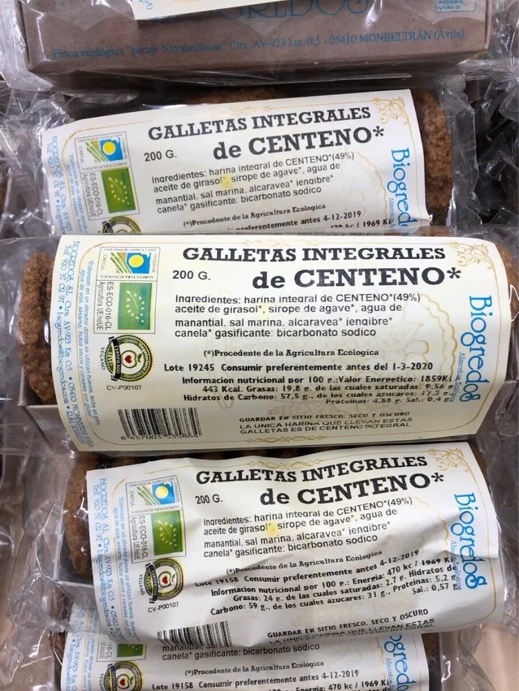 Galletas integrales de centeno