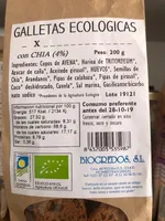 Galletas ecológicas con Chía
