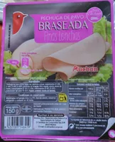 Pechuga de pavo braseada finas lonchas