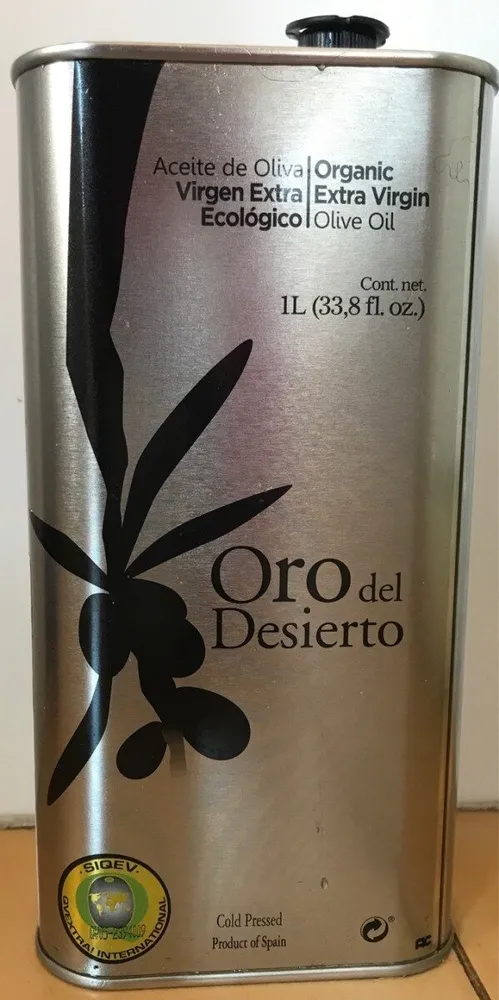 Aceite oliva virgen extra ecologico Olivolja Oro Del Desie