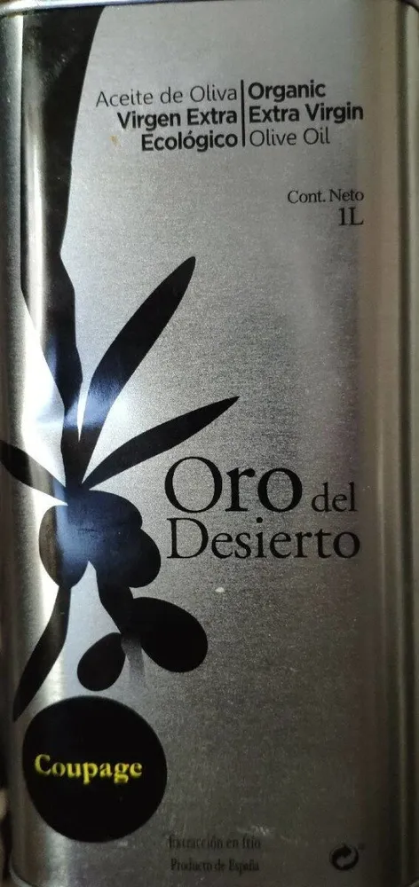 Aceite oliva virgen extra ecológico coupage