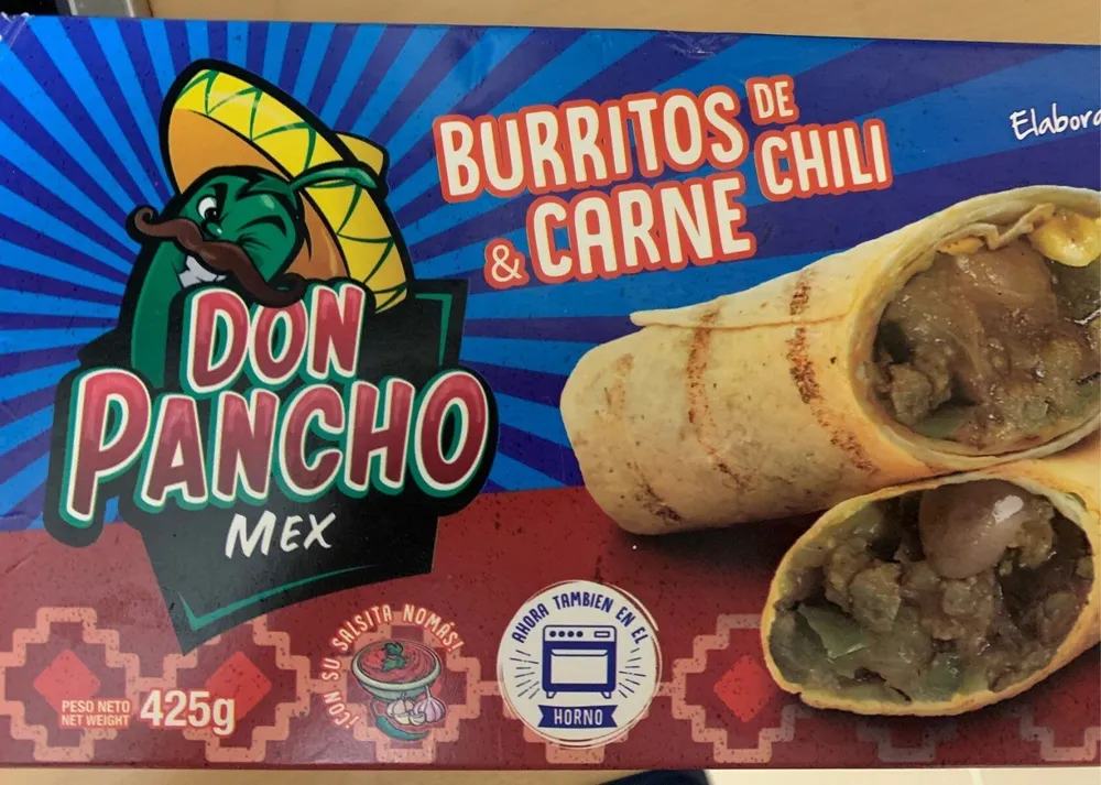 Burritos de chili y carne