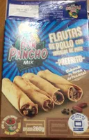 Flautas de pollo con tortillas de maiz