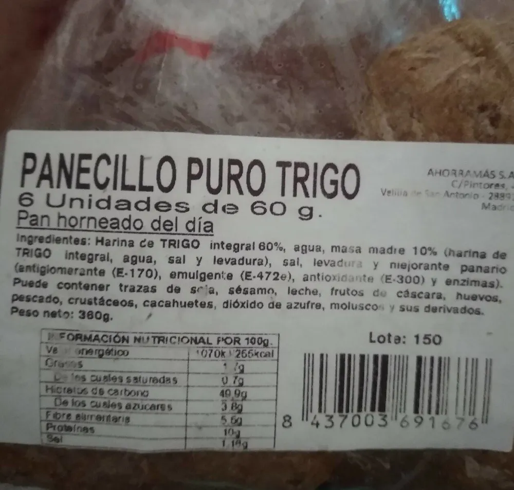Panecillo puro trigo