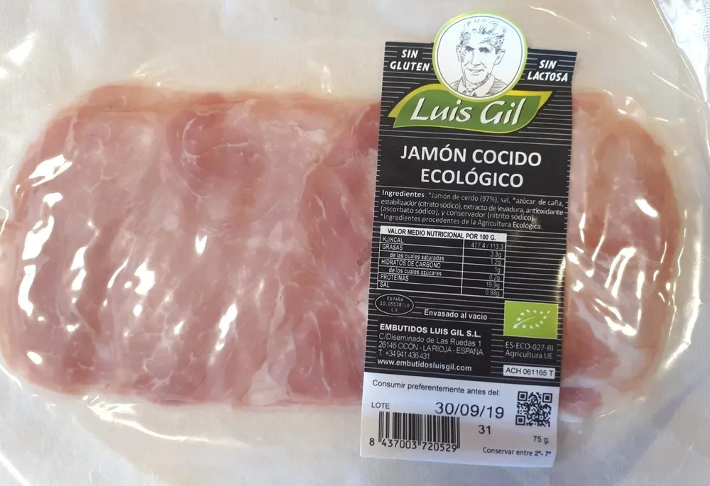 Jamón Cocido Ecológico