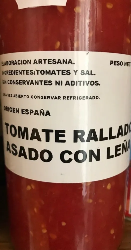 Tomate Rallado Asado con Leña