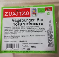 Vegeburger Bio Tofu y Pimiento