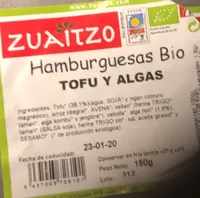Hambueguesa bio tofu y algas
