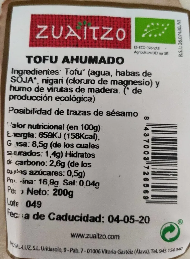 Tofu Ahumado