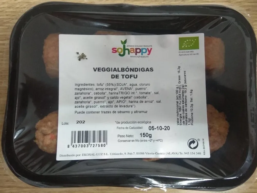 Veggialbondigas de tofu
