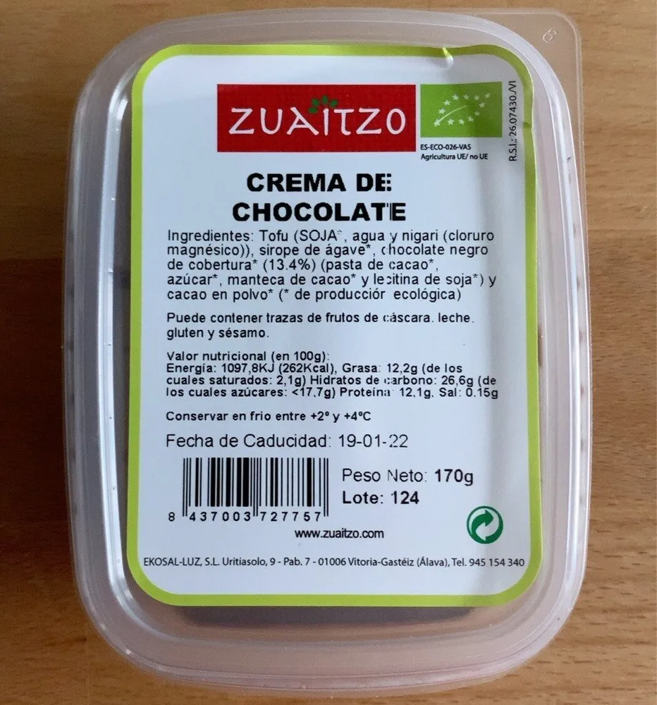 Crema de chocolate