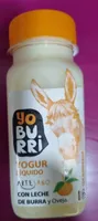Yogur líquido con leche de burra y oveja con mandarina