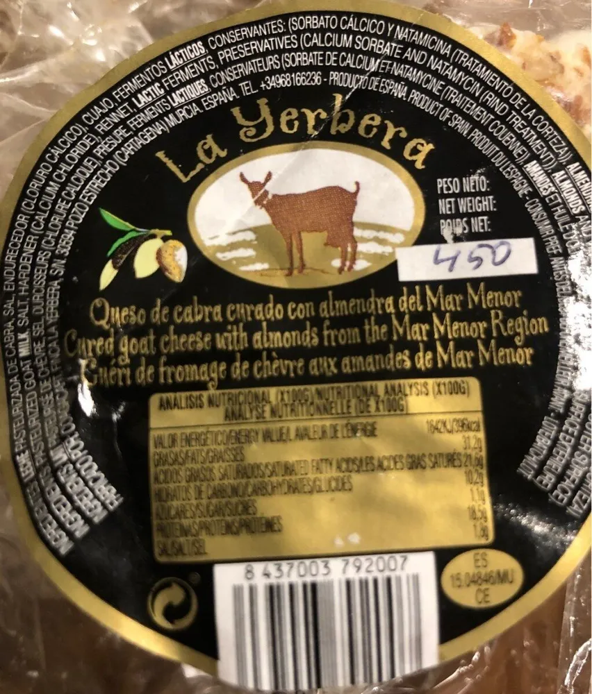 Queso de cabra la yerbera