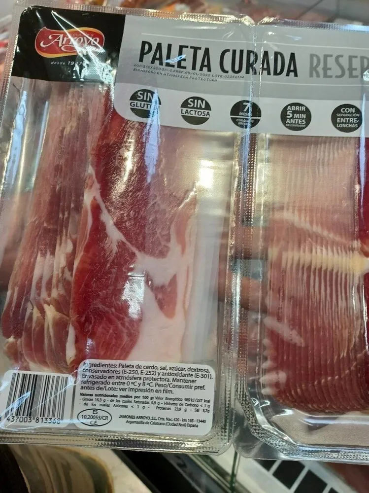 Paleta curada reserva