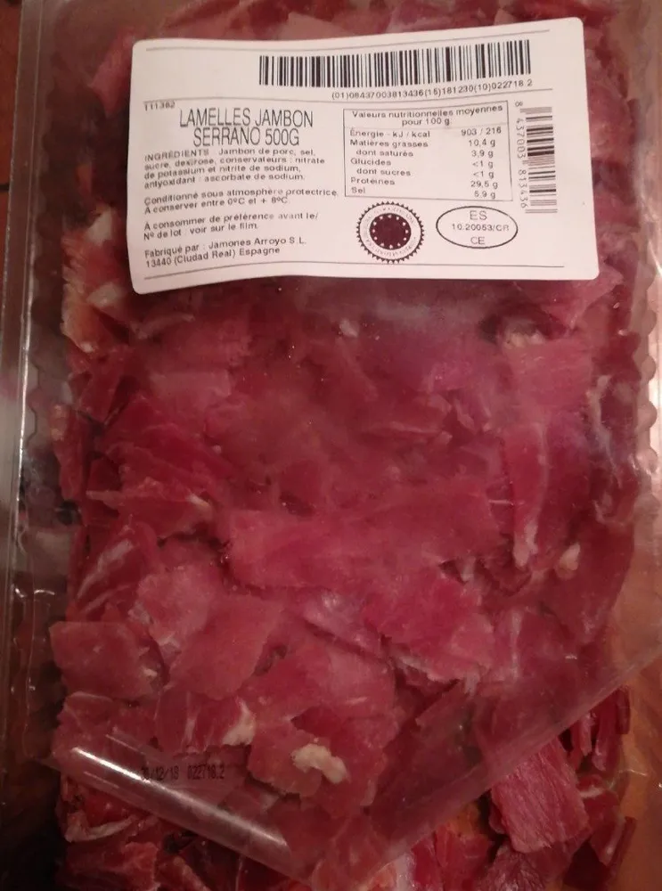 Lamelle jambon serrano