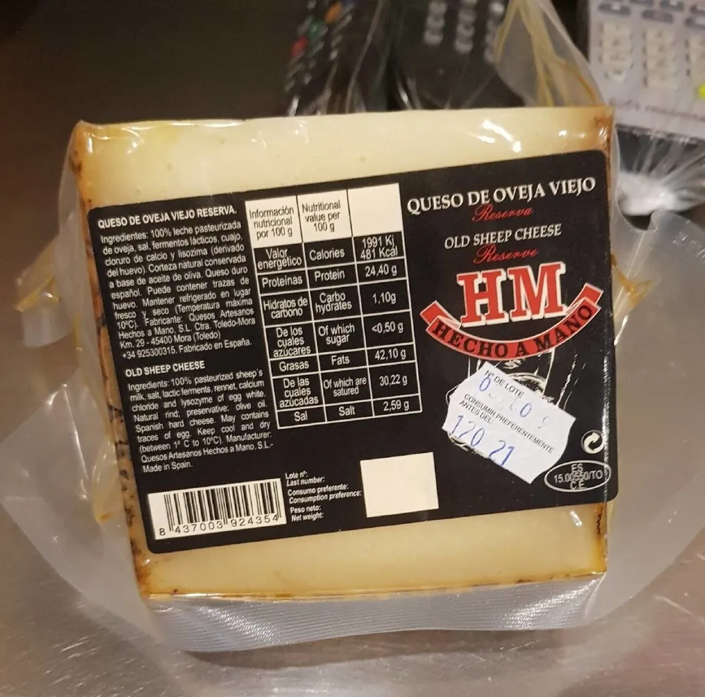 Queso de oveja viejo reserva