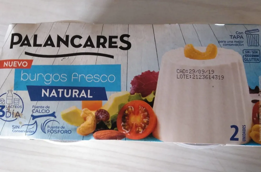 Burgos fresco natural