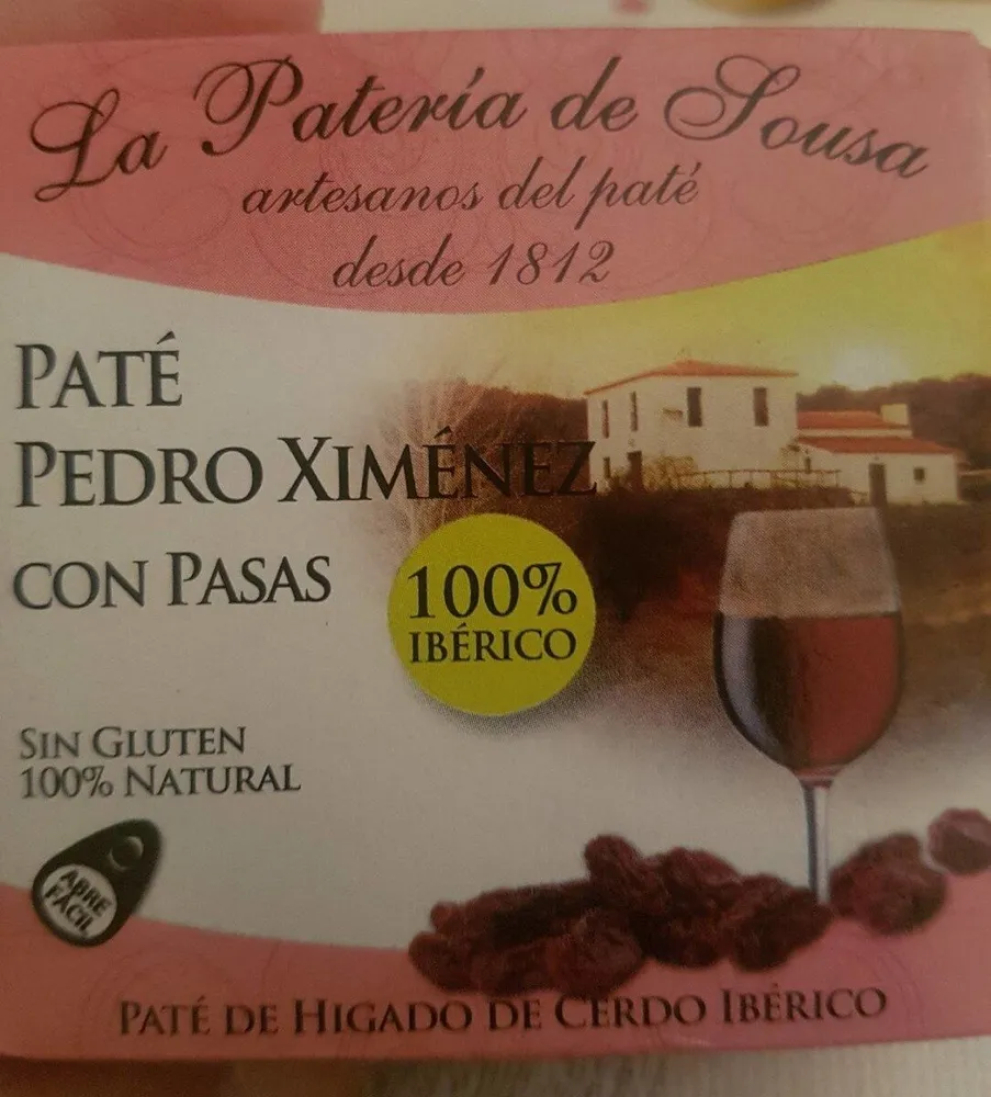 Paté Pedro Ximénez con pasas