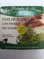 Paté de pueblo con hierbas del lugar