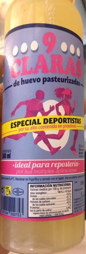 Claras de huevo