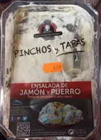 Ensalada de jamón y puerro
