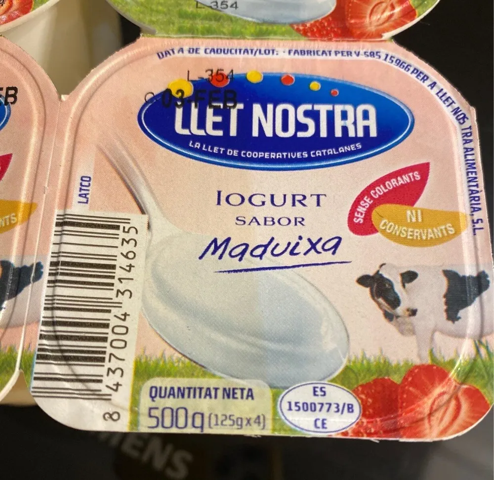 Iogurt sabor fresa
