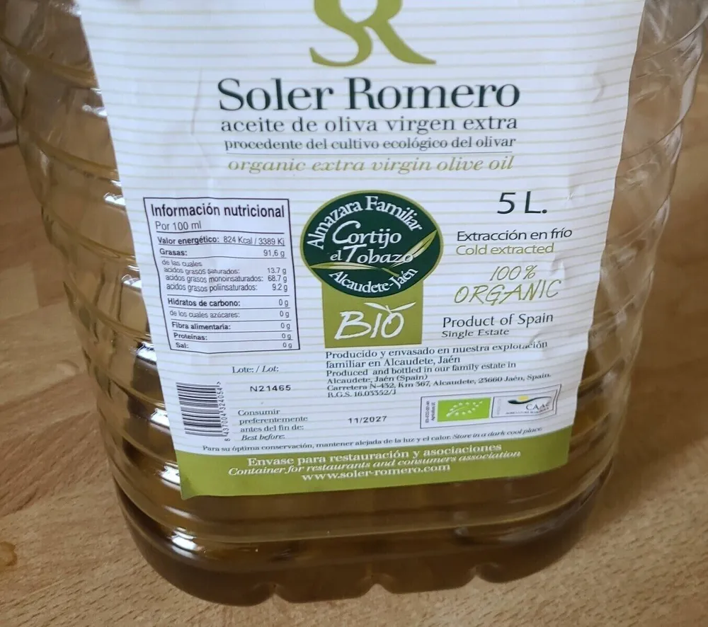 huile d olive Soler romero