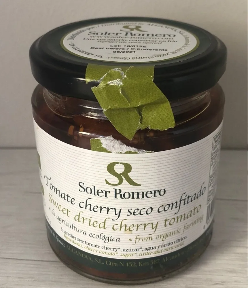 Tomate cherry seco confitado