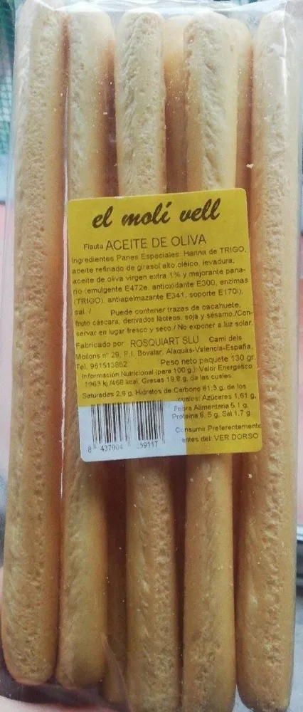 Flauta aceite de oliva