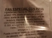 Pan especial con pipas