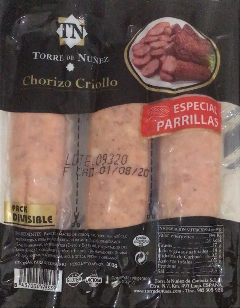 Chorizo criollo
