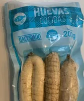Huevas cocidas de merluza de cola patagónia