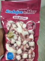 Rodajas de tentaculos de potón del pacífico cocidas